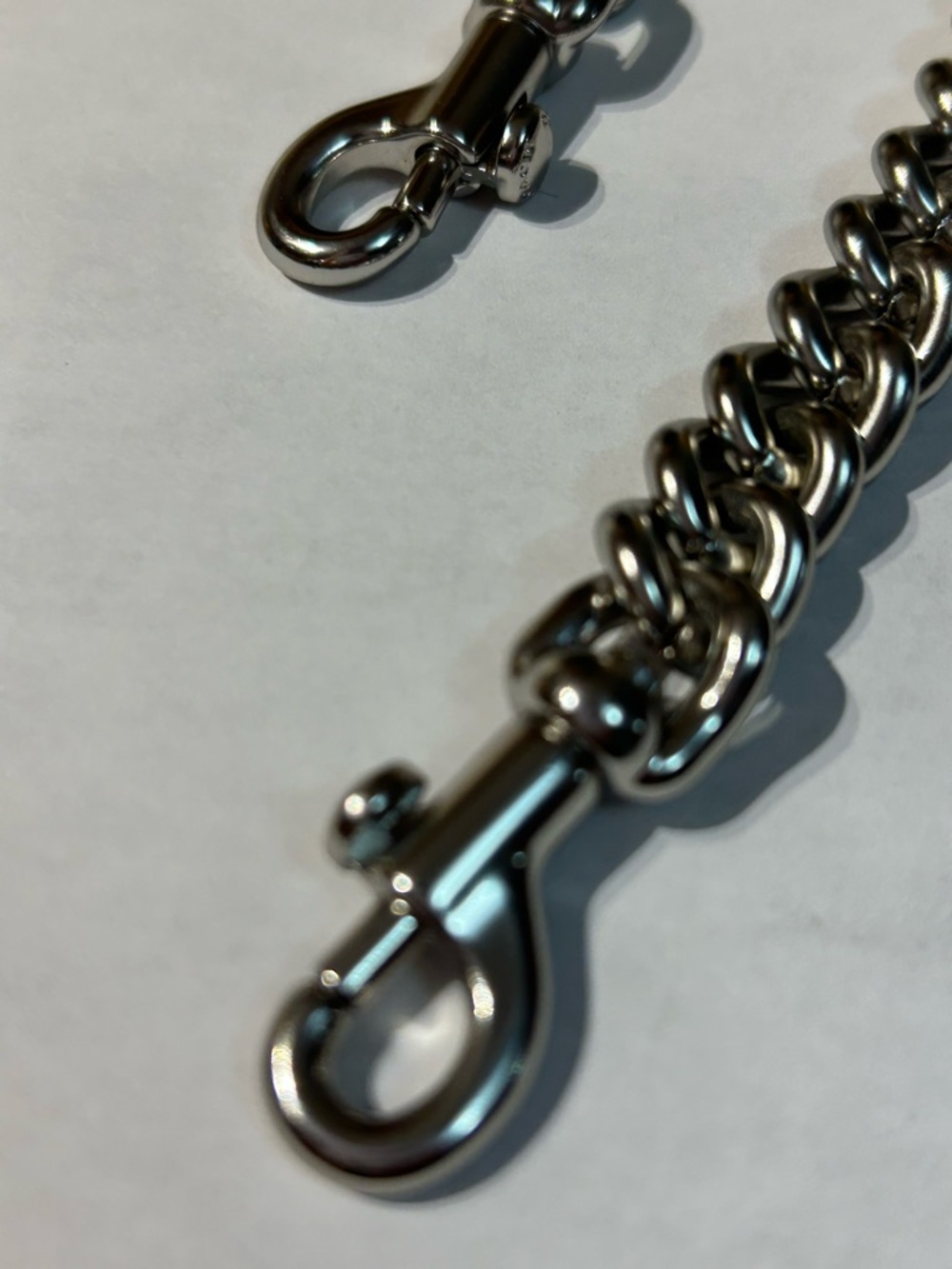 Authentic COACH Silvertone Chain 22” long NWOT - Picture 3 of 4